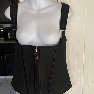 Black Women's Top with Zipper
